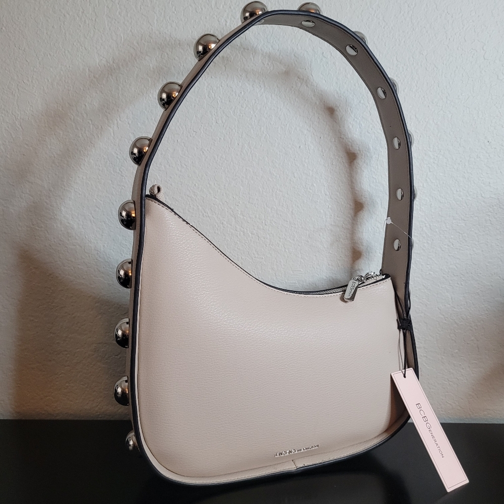 BCBGMaxAzria Shoulder Bag with Silver Accents - Picture 2 of 9
